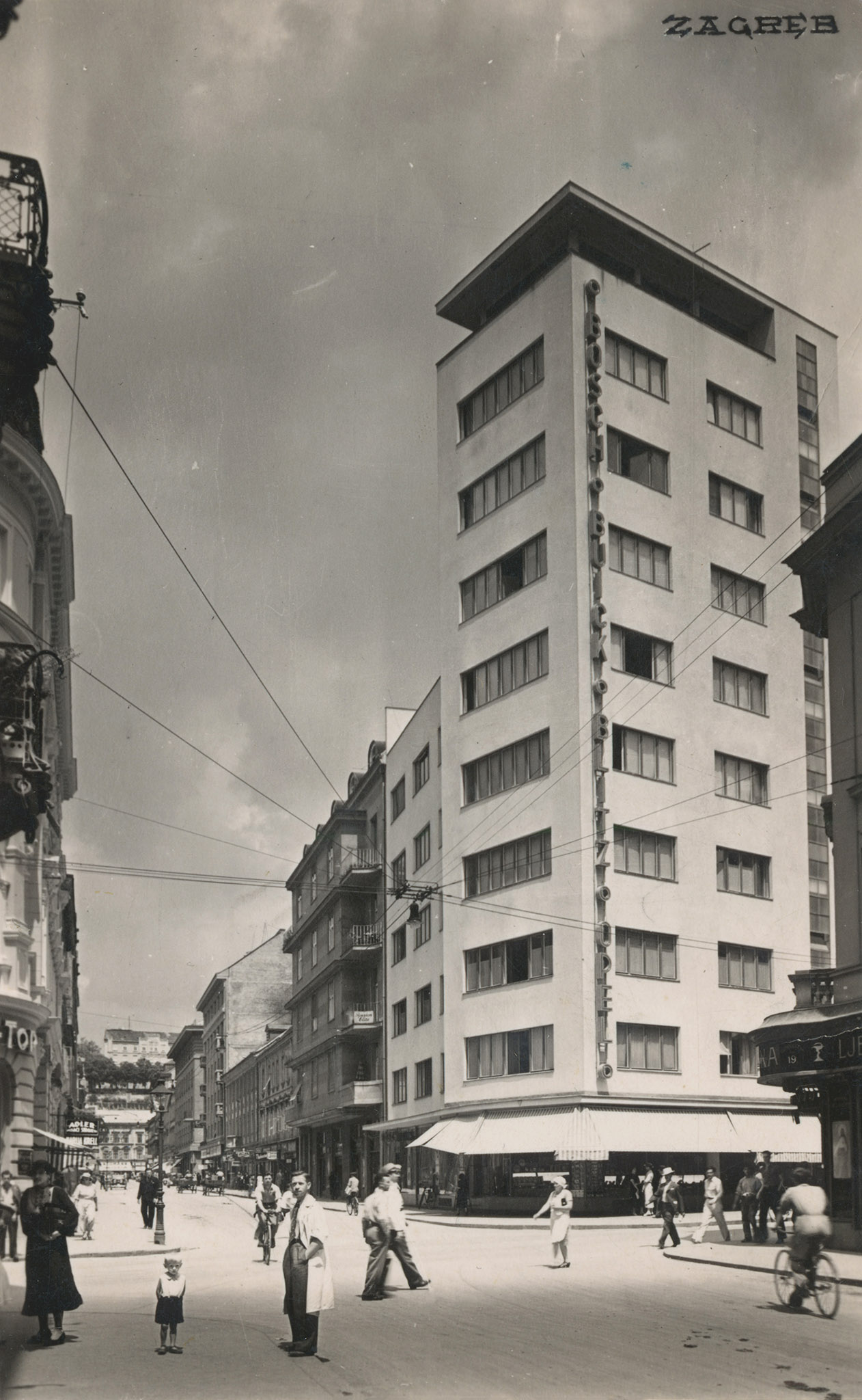 Masarykova-Gundulićeva, Neboder Radovan 1936. godina